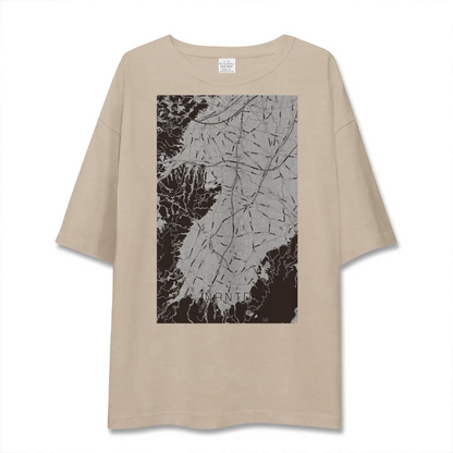 【南砺（富山県）】地図柄ビッグシルエットTシャツ