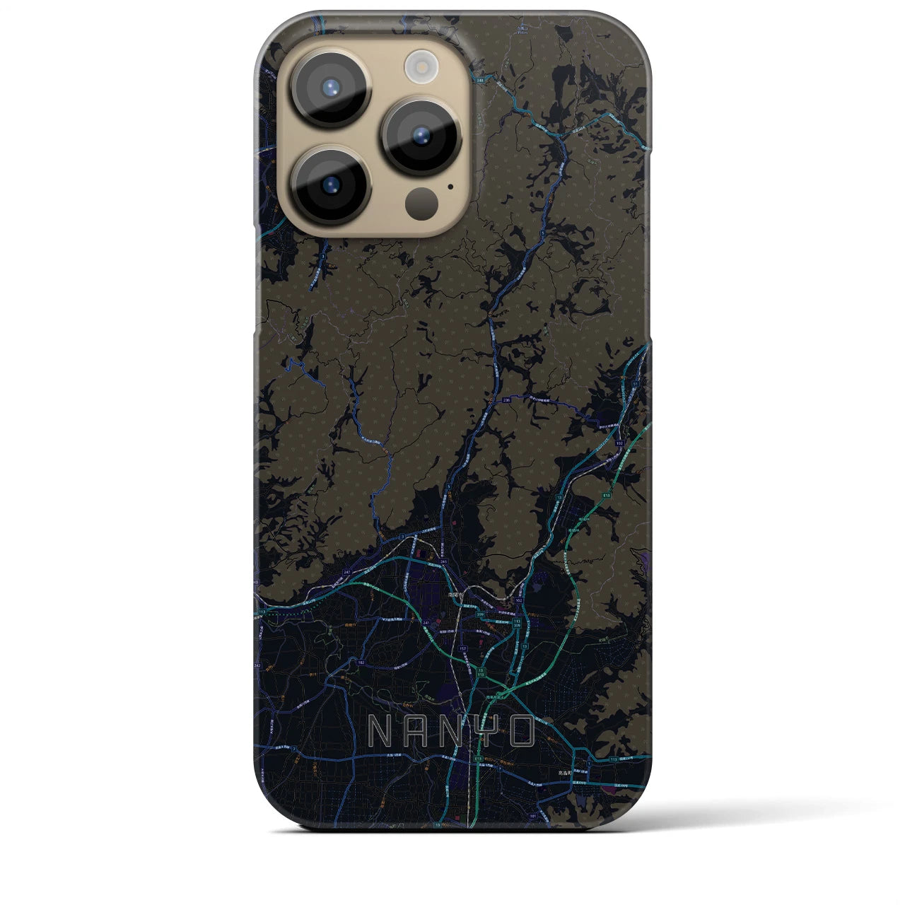 【南陽（山形県）】地図柄iPhoneケース（バックカバータイプ）