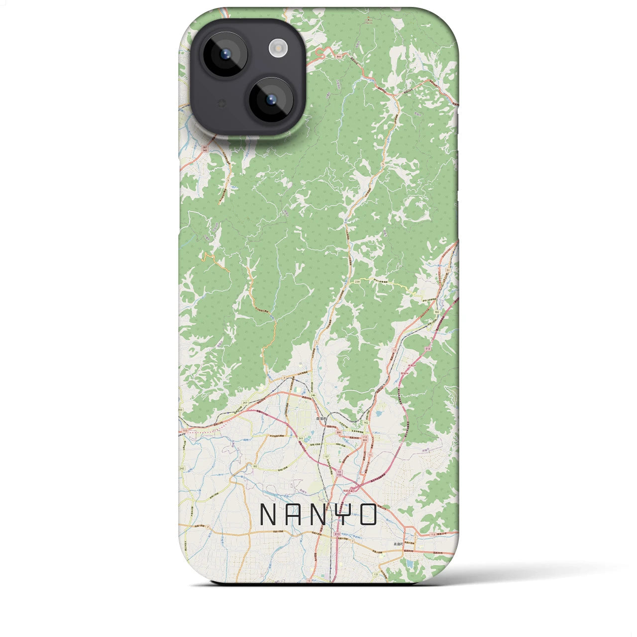 【南陽（山形県）】地図柄iPhoneケース（バックカバータイプ）