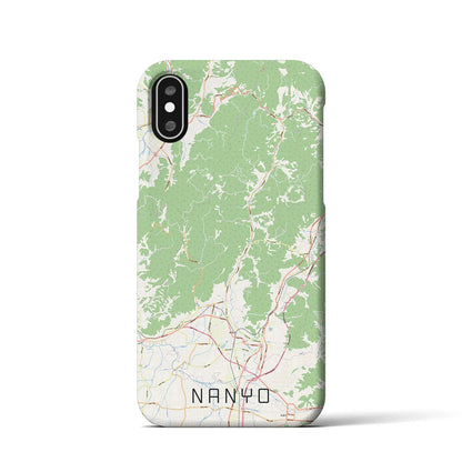 【南陽（山形県）】地図柄iPhoneケース（バックカバータイプ）
