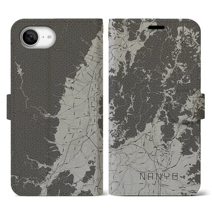 【南陽（山形県）】地図柄iPhoneケース（手帳タイプ）