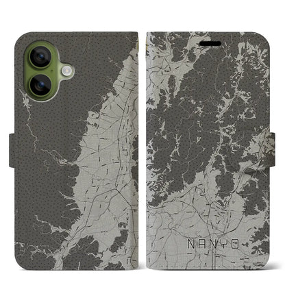 【南陽（山形県）】地図柄iPhoneケース（手帳タイプ）