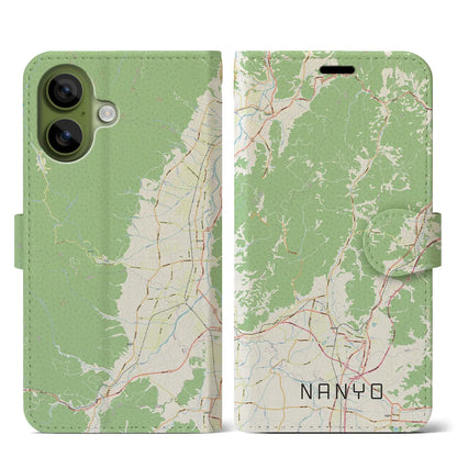 【南陽（山形県）】地図柄iPhoneケース（手帳タイプ）