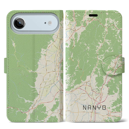 【南陽（山形県）】地図柄iPhoneケース（手帳タイプ）