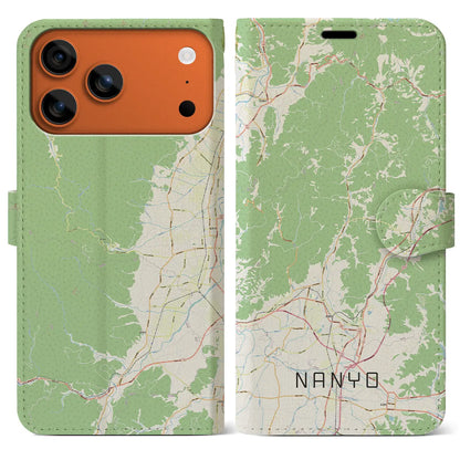 【南陽（山形県）】地図柄iPhoneケース（手帳タイプ）