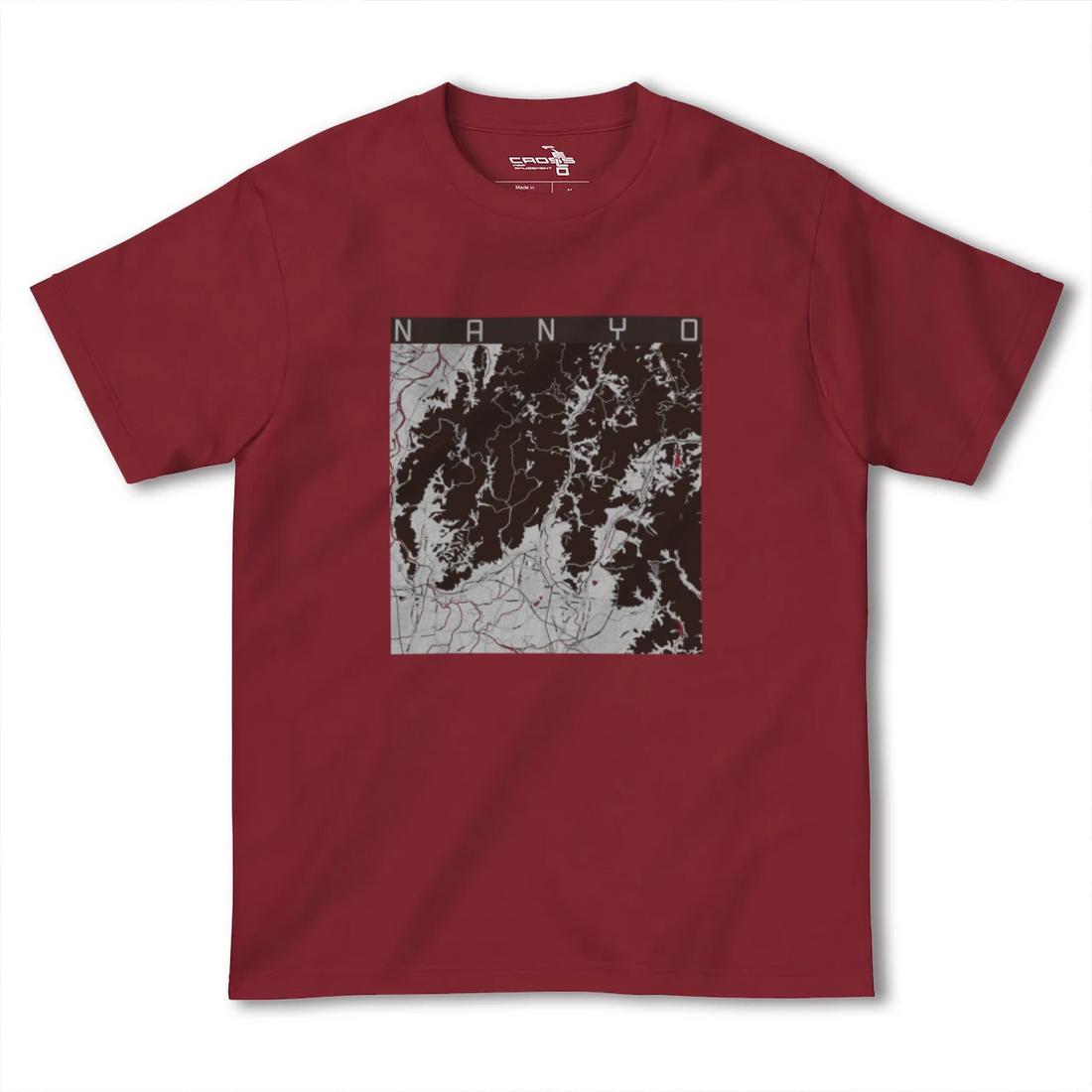 【南陽(山形県)】地図柄ヘビーウェイトTシャツ