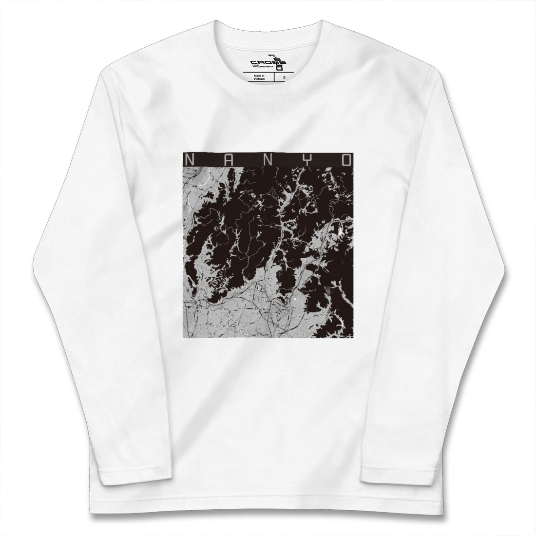 【南陽(山形県)】地図柄ロングスリーブTシャツ