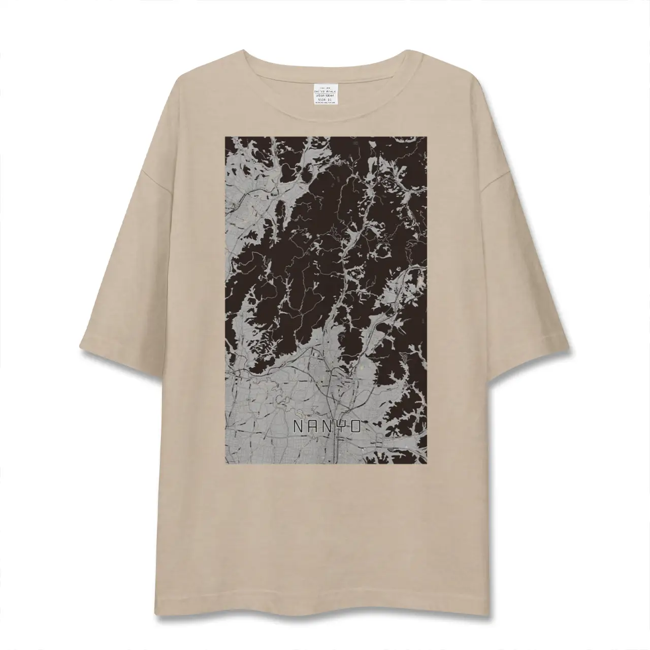 【南陽（山形県）】地図柄ビッグシルエットTシャツ