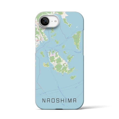 【直島（香川県）】地図柄iPhoneケース（バックカバータイプ）