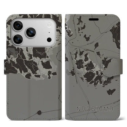 【直島（香川県）】地図柄iPhoneケース（手帳タイプ）