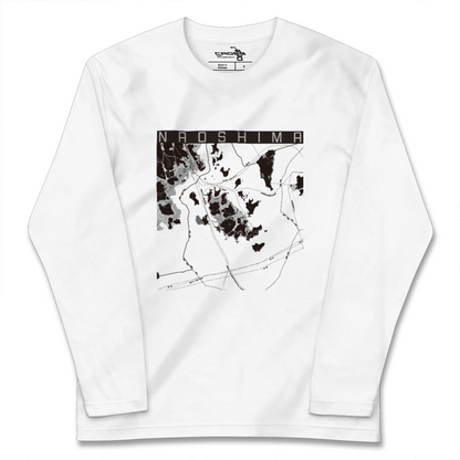 【直島（香川県）】地図柄ロングスリーブTシャツ