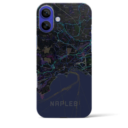 【ナポリ（イタリア）】地図柄iPhoneケース（バックカバータイプ）