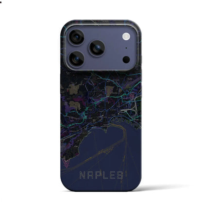 【ナポリ（イタリア）】地図柄iPhoneケース（バックカバータイプ）