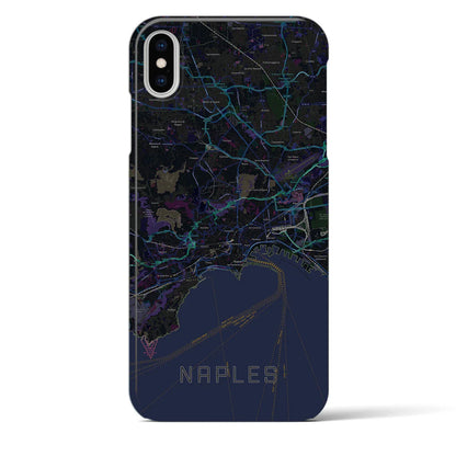 【ナポリ（イタリア）】地図柄iPhoneケース（バックカバータイプ）