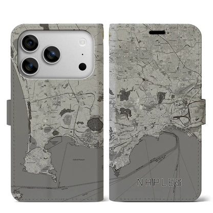 【ナポリ（イタリア）】地図柄iPhoneケース（手帳タイプ）