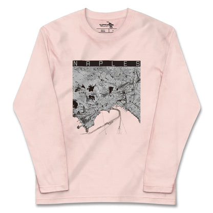 【ナポリ（イタリア）】地図柄ロングスリーブTシャツ