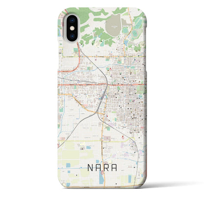 【奈良2（奈良県）】地図柄iPhoneケース（バックカバータイプ）