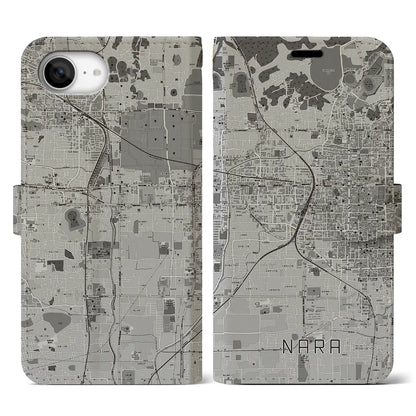 【奈良2（奈良県）】地図柄iPhoneケース（手帳タイプ）