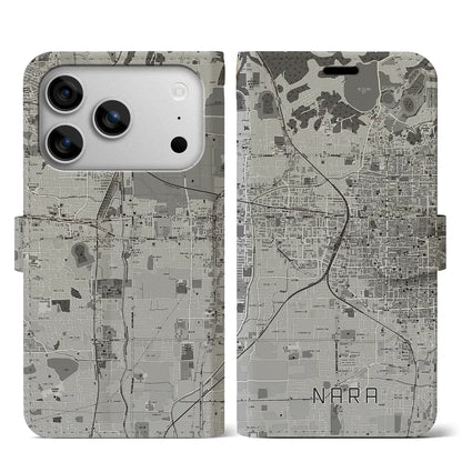 【奈良2（奈良県）】地図柄iPhoneケース（手帳タイプ）