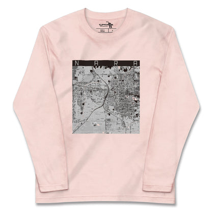 【奈良2（奈良県）】地図柄ロングスリーブTシャツ
