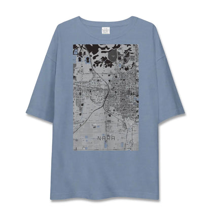 【奈良2（奈良県）】地図柄ビッグシルエットTシャツ