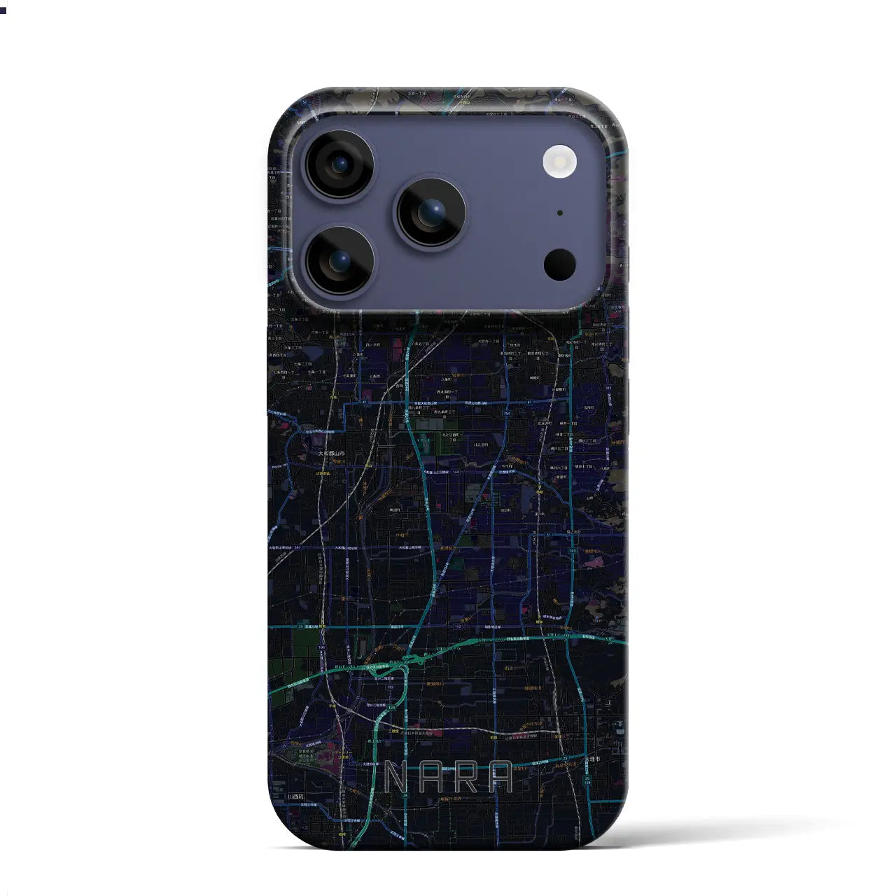 【奈良（奈良県）】地図柄iPhoneケース（バックカバータイプ）