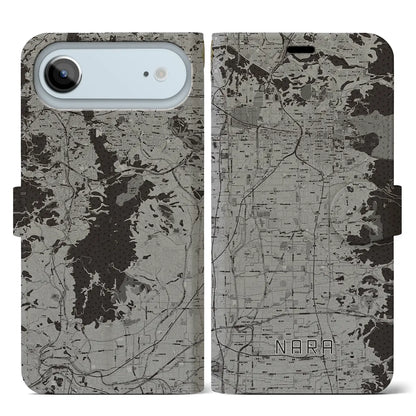 【奈良（奈良県）】地図柄iPhoneケース（手帳タイプ）