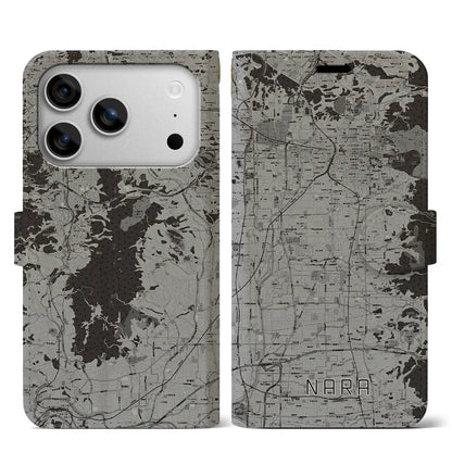 【奈良（奈良県）】地図柄iPhoneケース（手帳タイプ）