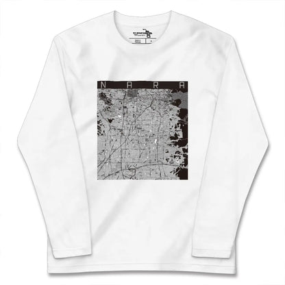 【奈良（奈良県）】地図柄ロングスリーブTシャツ