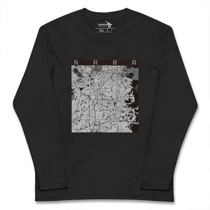 【奈良（奈良県）】地図柄ロングスリーブTシャツ