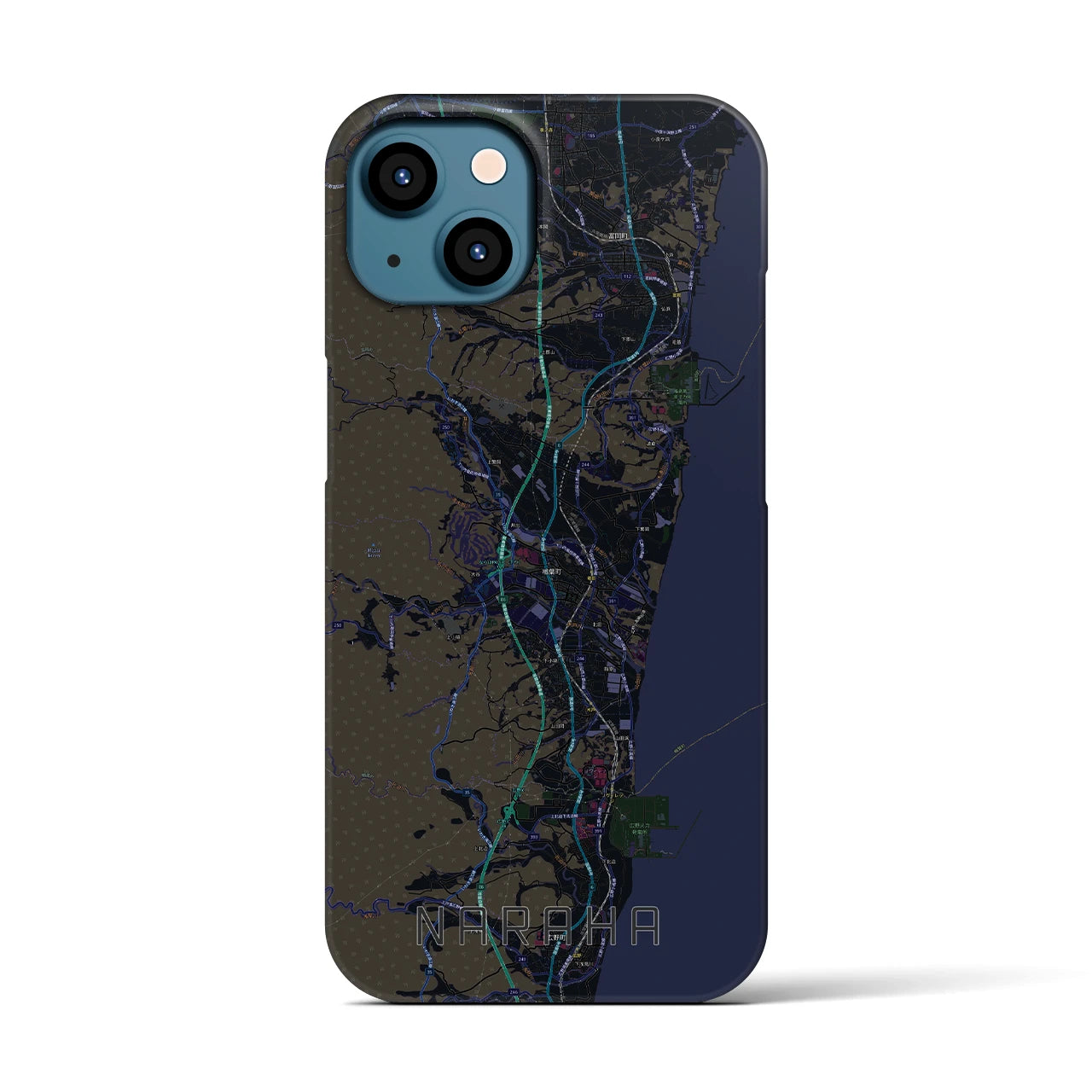 【楢葉（福島県）】地図柄iPhoneケース（バックカバータイプ）