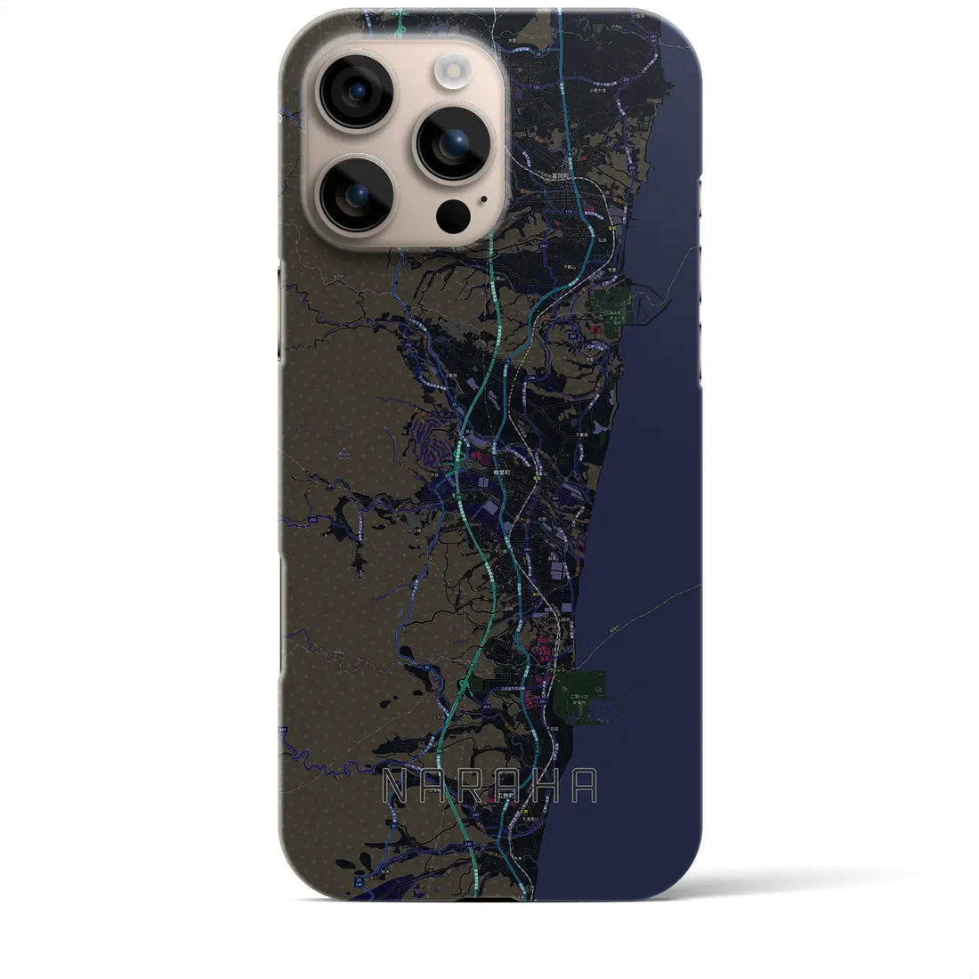 【楢葉（福島県）】地図柄iPhoneケース（バックカバータイプ）