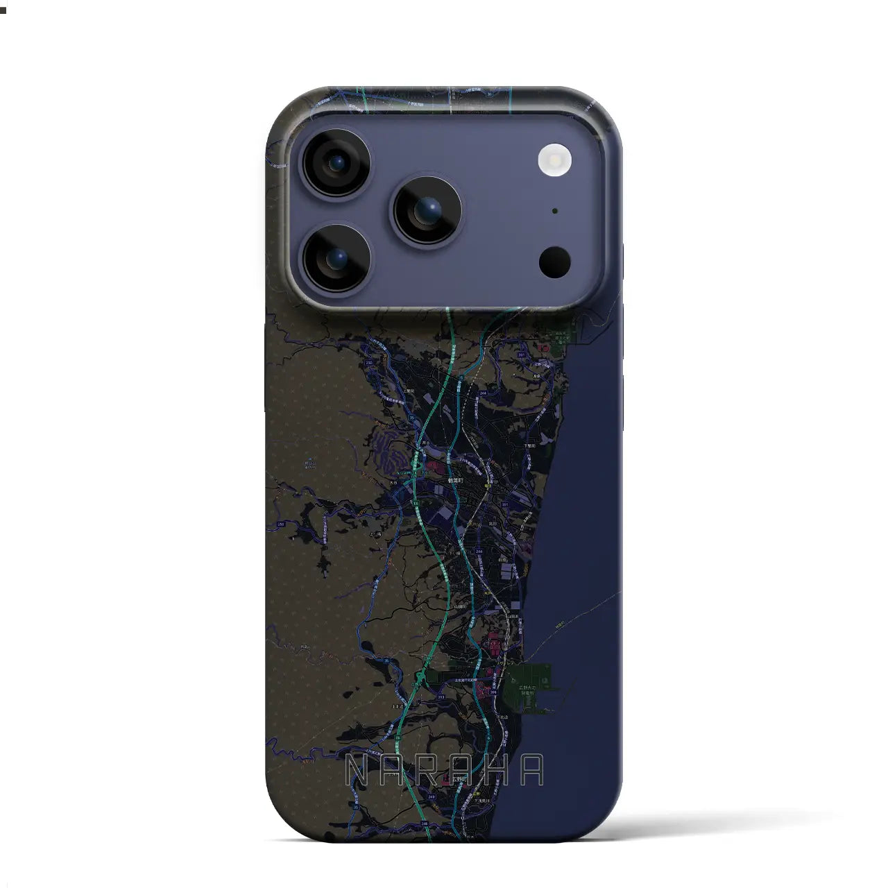 【楢葉（福島県）】地図柄iPhoneケース（バックカバータイプ）