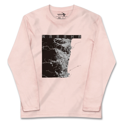 【楢葉（福島県）】地図柄ロングスリーブTシャツ