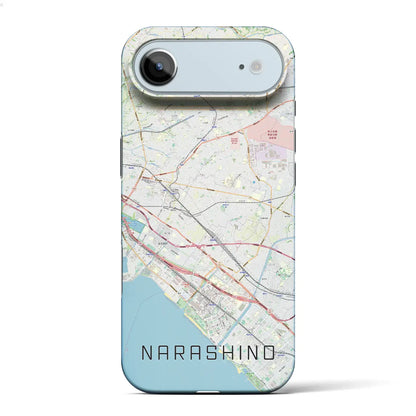 【習志野2（千葉県）】地図柄iPhoneケース（バックカバータイプ）