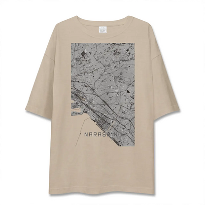 【習志野2（千葉県）】地図柄ビッグシルエットTシャツ