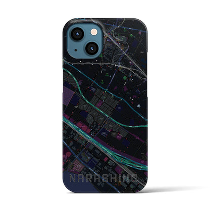 【習志野（千葉県）】地図柄iPhoneケース（バックカバータイプ）