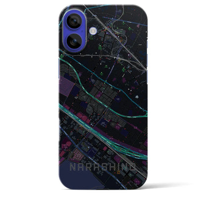 【習志野（千葉県）】地図柄iPhoneケース（バックカバータイプ）