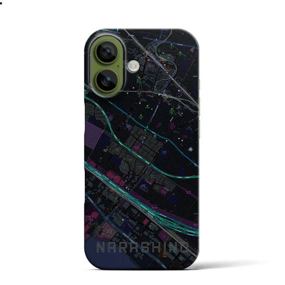 【習志野（千葉県）】地図柄iPhoneケース（バックカバータイプ）