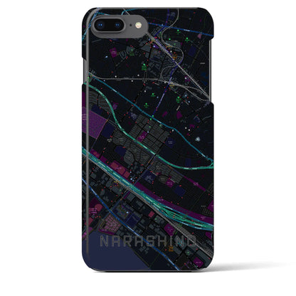 【習志野（千葉県）】地図柄iPhoneケース（バックカバータイプ）