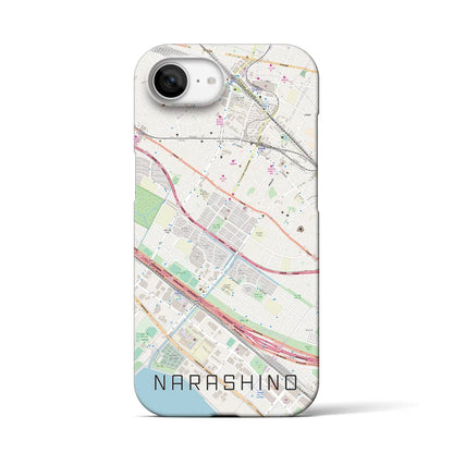 【習志野（千葉県）】地図柄iPhoneケース（バックカバータイプ）