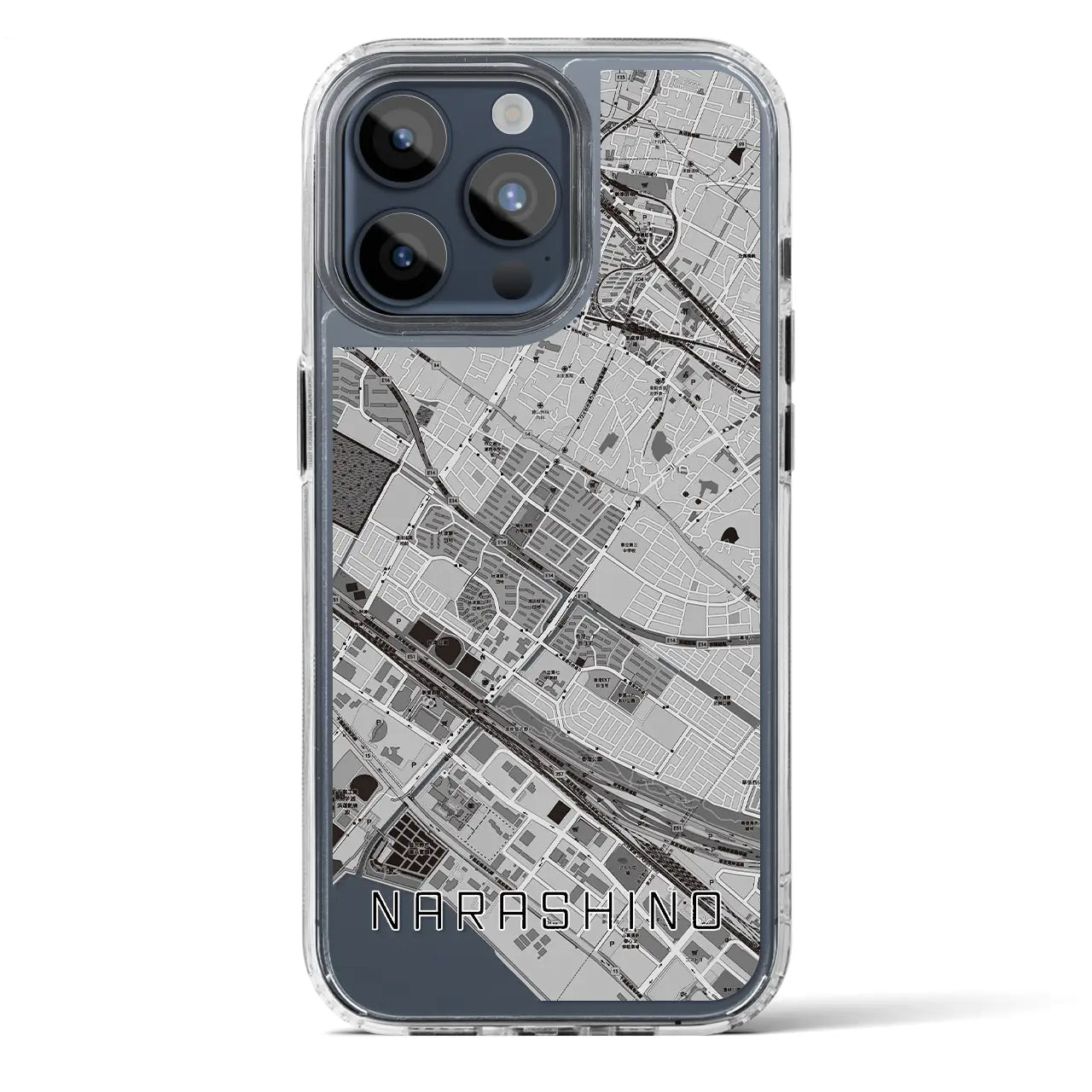 【習志野（千葉県）】地図柄iPhoneケース（MagSafeタイプ）