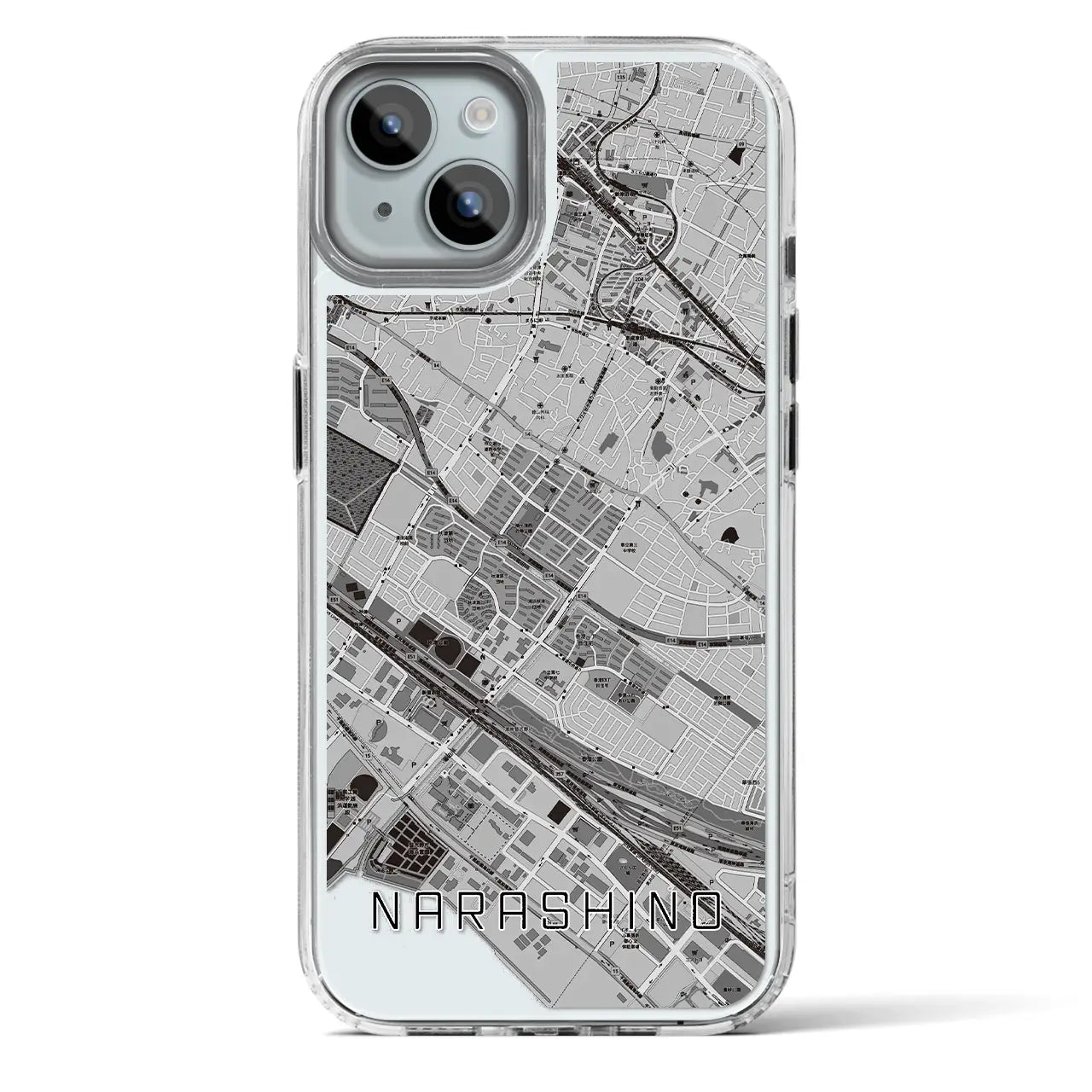 【習志野（千葉県）】地図柄iPhoneケース（MagSafeタイプ）