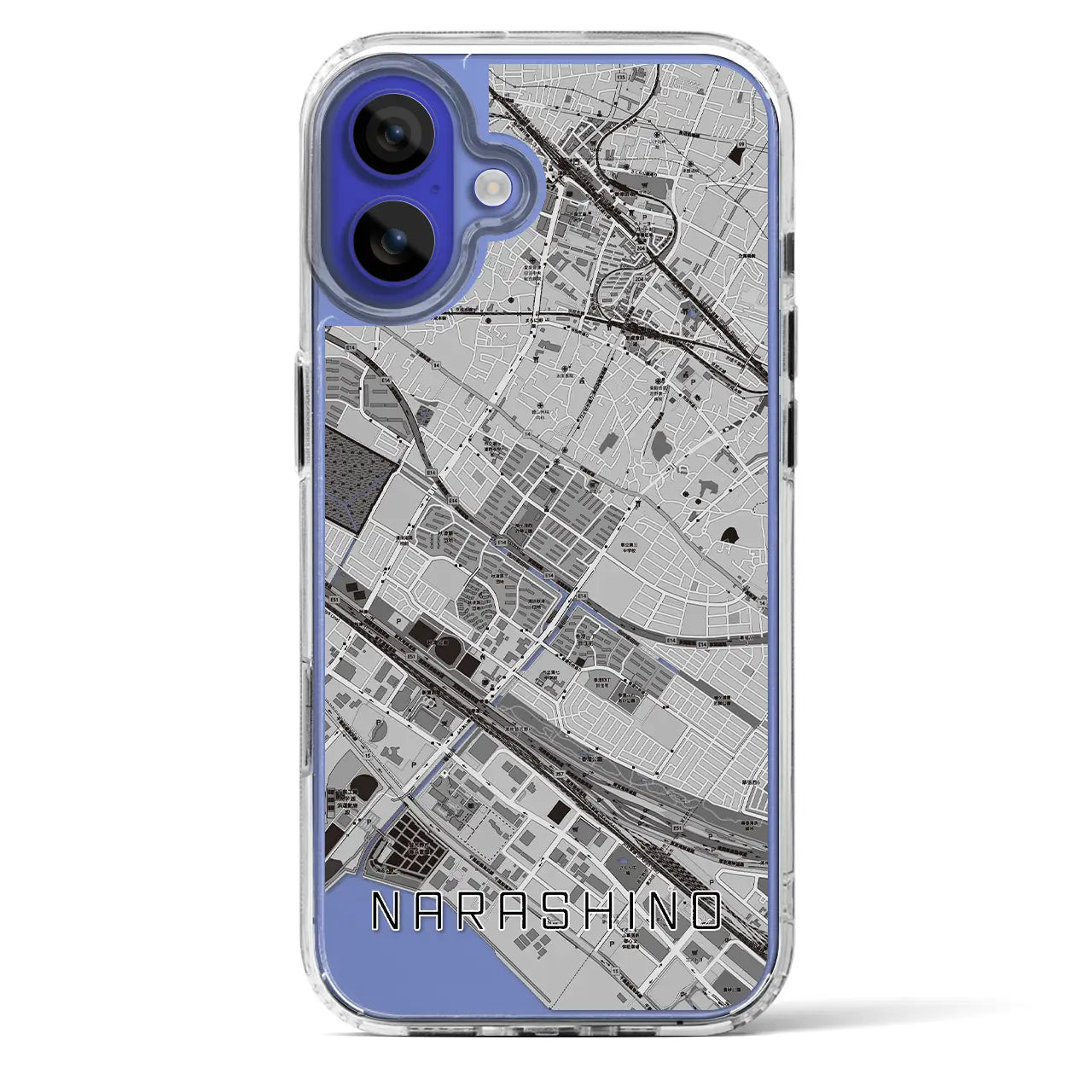 【習志野（千葉県）】地図柄iPhoneケース（MagSafeタイプ）