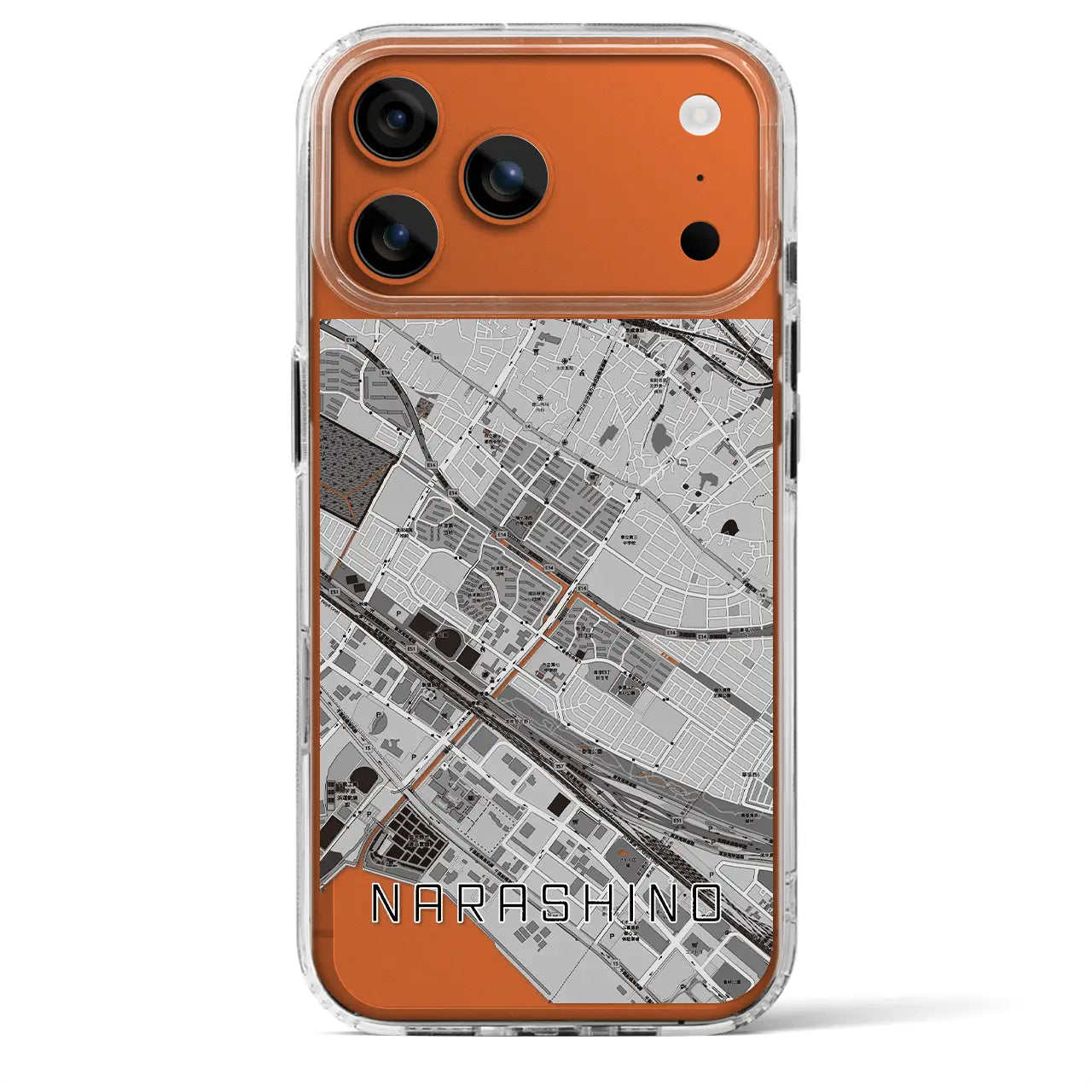 【習志野（千葉県）】地図柄iPhoneケース（MagSafeタイプ）