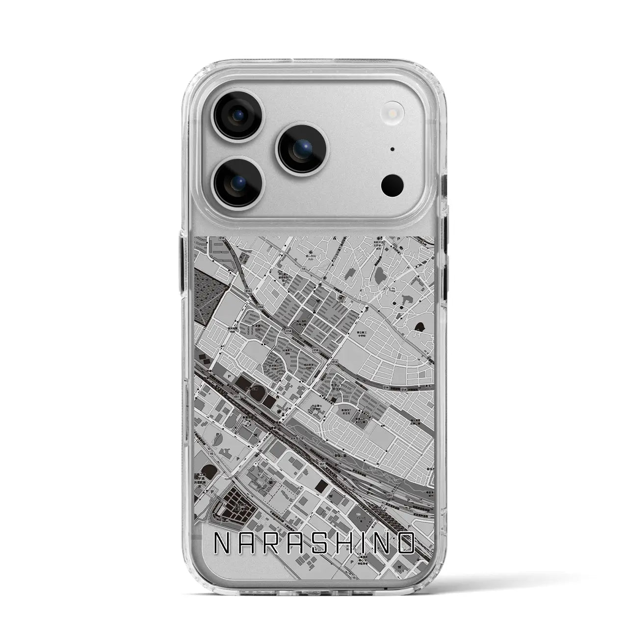 【習志野（千葉県）】地図柄iPhoneケース（MagSafeタイプ）