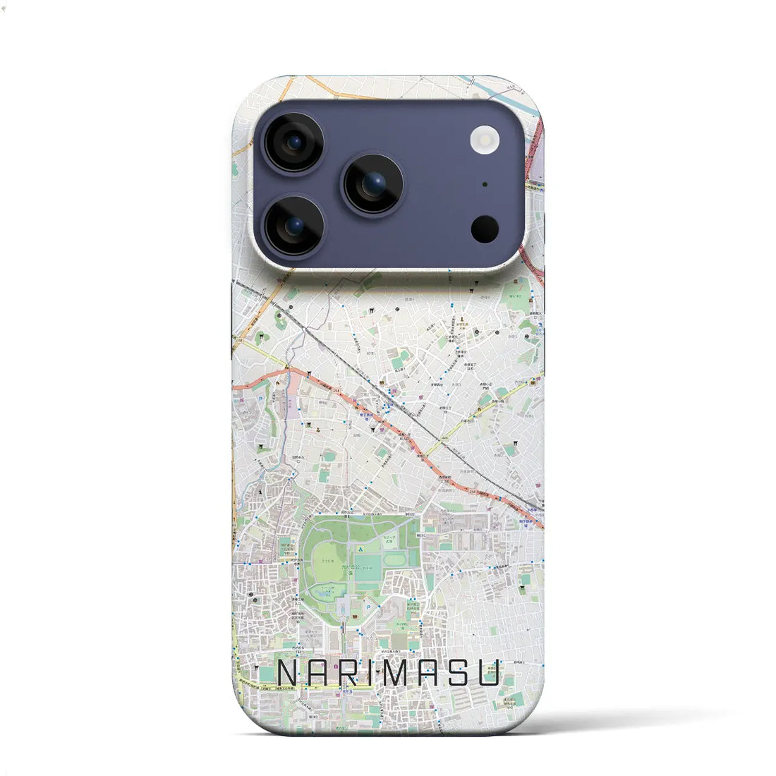 【成増（東京都）】地図柄iPhoneケース（バックカバータイプ）ナチュラル・iPhone 17 Pro Max 用