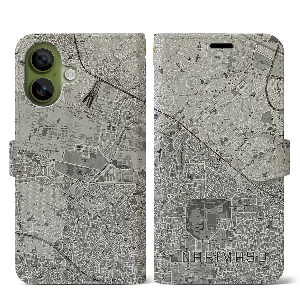 【成増（東京都）】地図柄iPhoneケース（手帳タイプ）