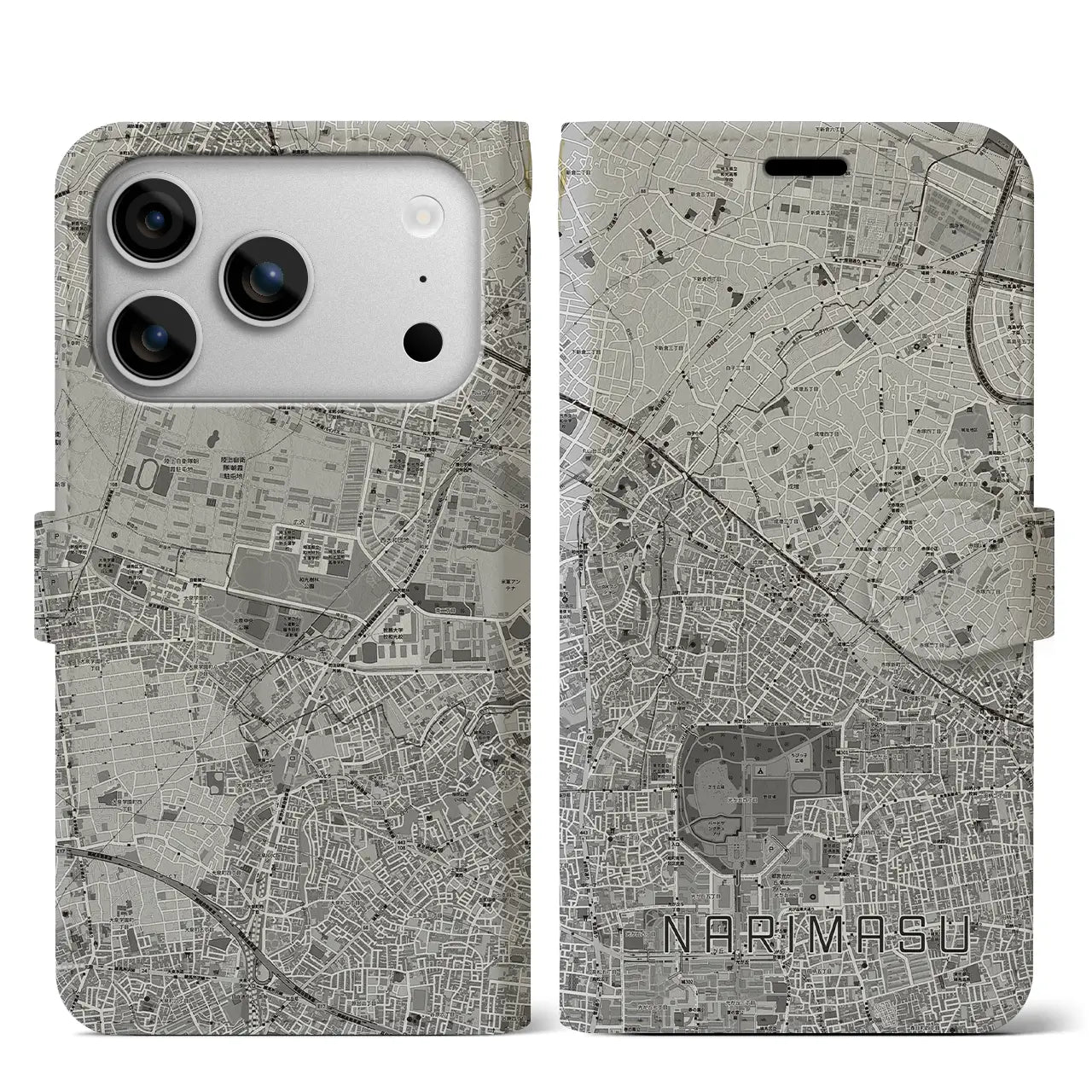 【成増（東京都）】地図柄iPhoneケース（手帳タイプ）