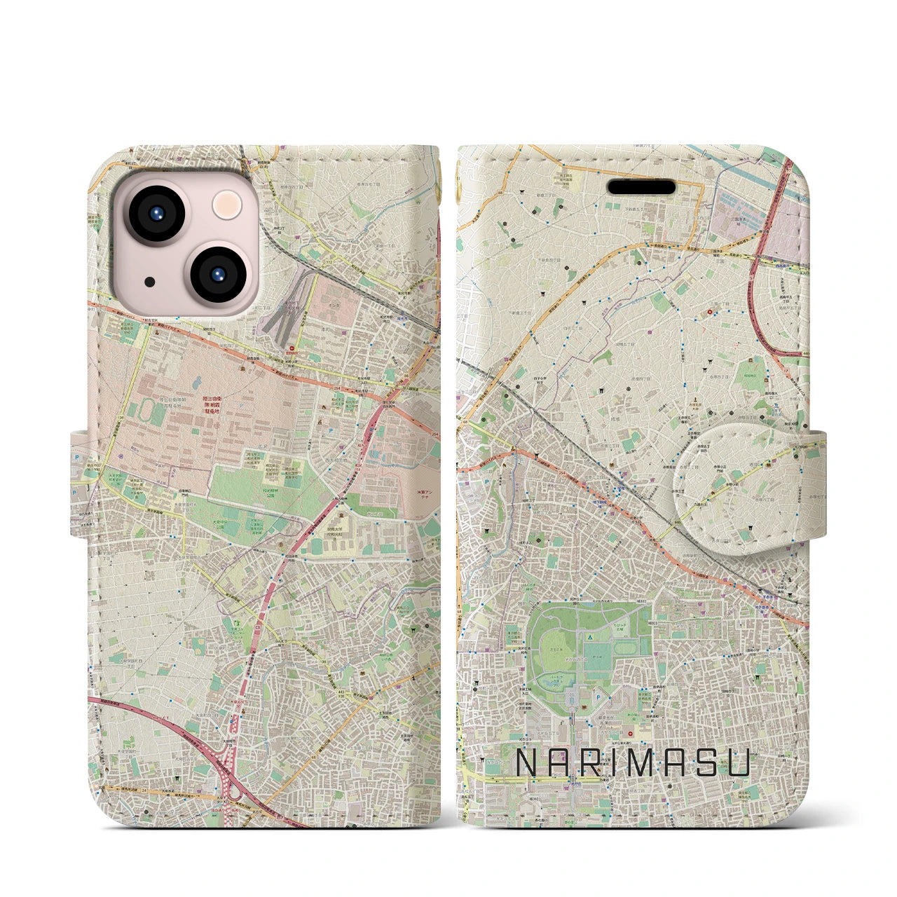 【成増（東京都）】地図柄iPhoneケース（手帳タイプ）